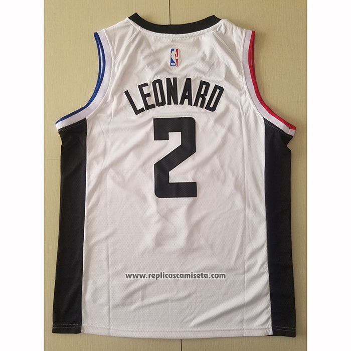 Camiseta Los Angeles Clippers Kawhi Leonard #2 Ciudad 2019-20 Blanco